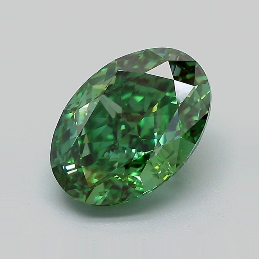 Loose Diamond - OVAL 2.74ct Fancy Vivid Green VVS2 (1 of 1)