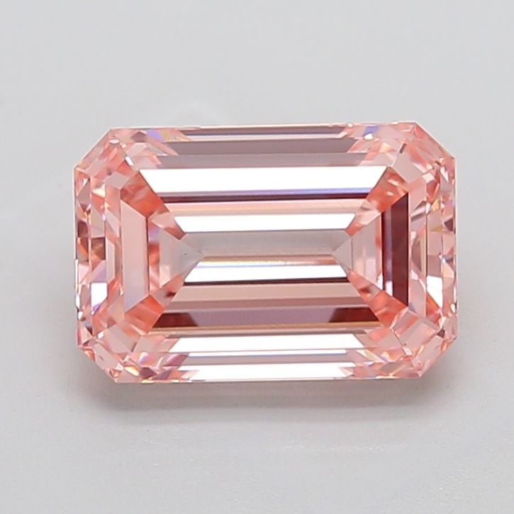 Loose Diamond - EMERALD 4.55ct Fancy Intense Pink VS1: Loose Diamond - EMERALD 4.55ct Fancy Intense Pink VS1 Source: This is a real non-mined Diamond that has been grown in a lab Shape: EMERALD Carats: 4.55 Color: Fancy Intense Pink Certification: IGI 