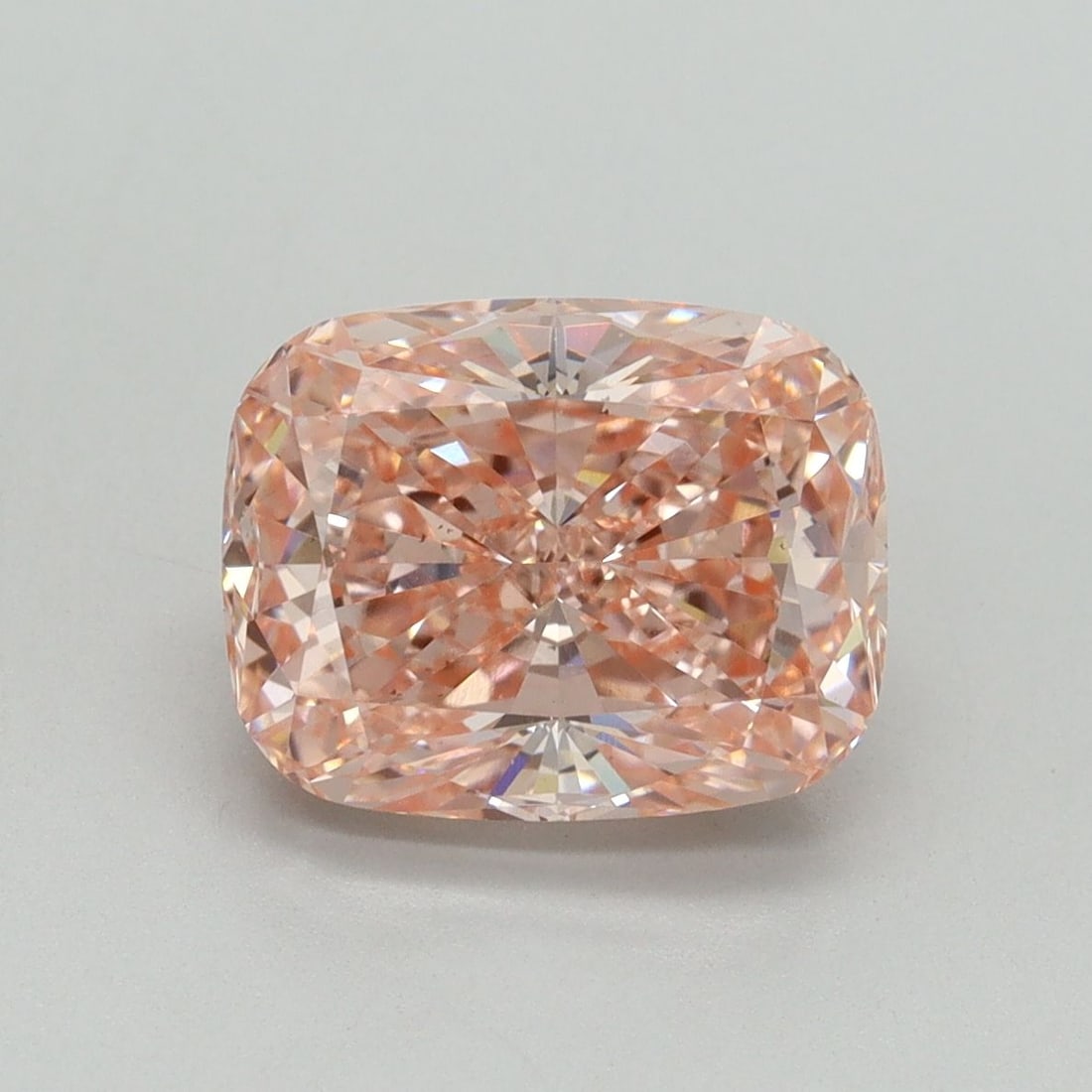 Loose Diamond - CUSHION MODIFIED 3.1ct Fancy Vivid Pink VS2: Loose Diamond - CUSHION MODIFIED 3.1ct Fancy Vivid Pink VS2 Source: This is a real non-mined Diamond that has been grown in a lab Shape: CUSHION MODIFIED Carats: 3.1 Color: Fancy Vivid Pink Certificat