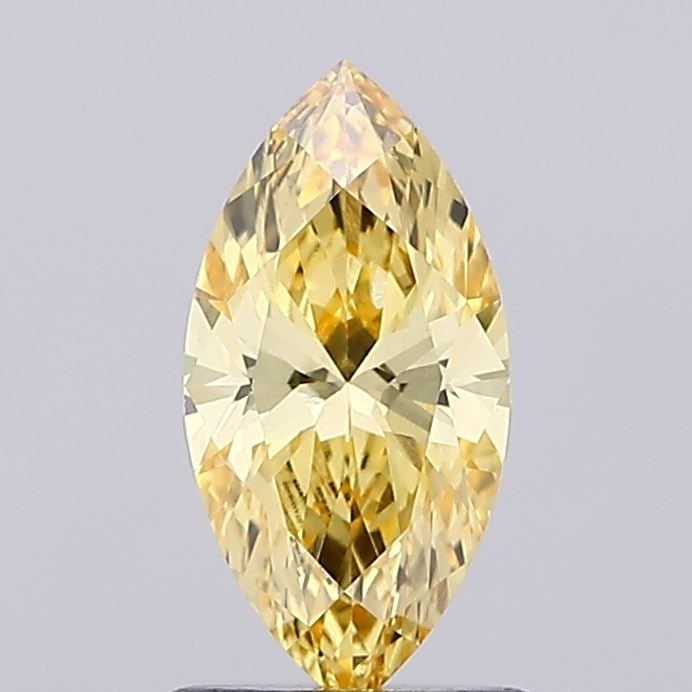 Loose Diamond - MARQUISE 1.02ct Fancy Intense Yellow VS1: Loose Diamond - MARQUISE 1.02ct Fancy Intense Yellow VS1 Source: This is a real non-mined Diamond that has been grown in a lab Shape: MARQUISE Carats: 1.02 Color: Fancy Intense Yellow Certification: I