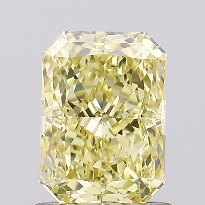 Loose Diamond - RADIANT 1.1ct Fancy Intense Yellow VS1: Loose Diamond - RADIANT 1.1ct Fancy Intense Yellow VS1 Source: This is a real non-mined Diamond that has been grown in a lab Shape: RADIANT Carats: 1.1 Color: Fancy Intense Yellow Certification: IGI