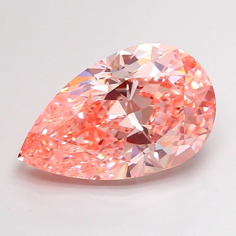 Loose Diamond - PEAR 6.03ct Fancy Vivid Pink VS1: Loose Diamond - PEAR 6.03ct Fancy Vivid Pink VS1 Source: This is a real non-mined Diamond that has been grown in a lab Shape: PEAR Carats: 6.03 Color: Fancy Vivid Pink Certification: IGI Video: