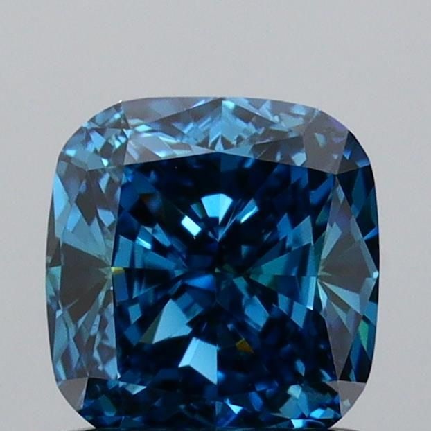 Loose Diamond - CUSHION MODIFIED 0.9ct Fancy Vivid Blue VS1: Loose Diamond - CUSHION MODIFIED 0.9ct Fancy Vivid Blue VS1 Source: This is a real non-mined Diamond that has been grown in a lab Shape: CUSHION MODIFIED Carats: 0.9 Color: Fancy Vivid Blue Certificat