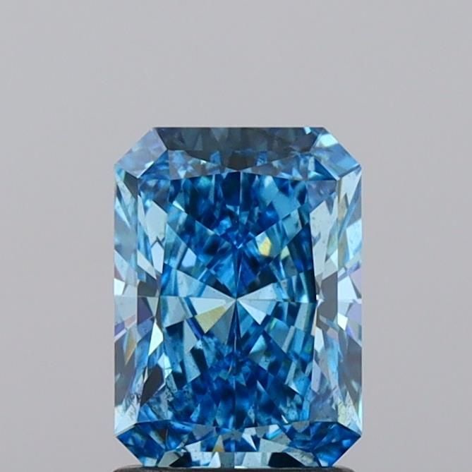 Loose Diamond - RADIANT 1.62ct Fancy Vivid Blue VS2: Loose Diamond - RADIANT 1.62ct Fancy Vivid Blue VS2 Source: This is a real non-mined Diamond that has been grown in a lab Shape: RADIANT Carats: 1.62 Color: Fancy Vivid Blue Certification: IGI Video:
