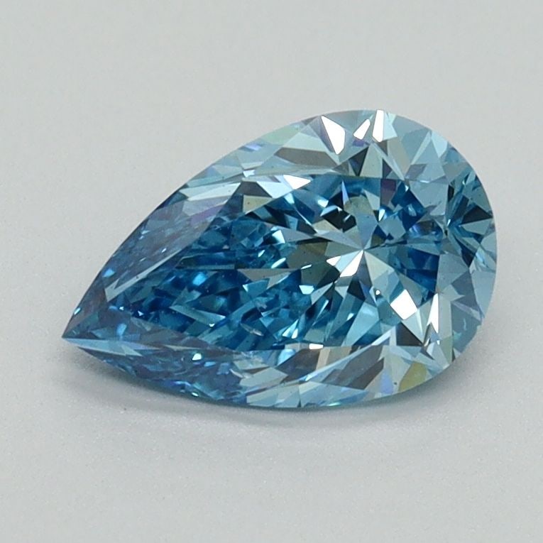 Loose Diamond - PEAR 1.0ct Fancy Vivid Blue SI1: Loose Diamond - PEAR 1.0ct Fancy Vivid Blue SI1 Source: This is a real non-mined Diamond that has been grown in a lab Shape: PEAR Carats: 1.0 Color: Fancy Vivid Blue Certification: IGI Video: