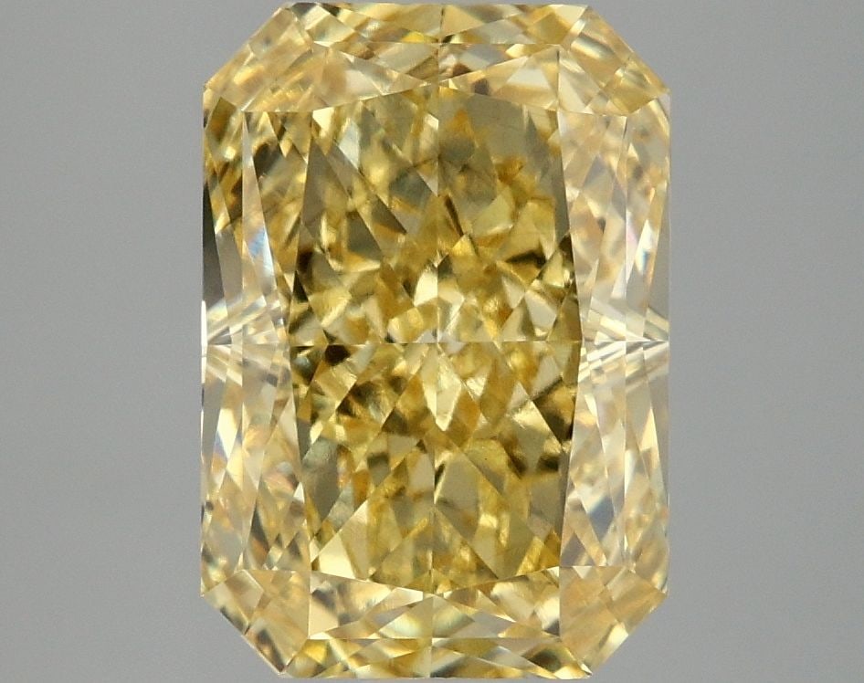 Loose Diamond - RADIANT 4.06ct Fancy Vivid Yellow VS2: Loose Diamond - RADIANT 4.06ct Fancy Vivid Yellow VS2 Source: This is a real non-mined Diamond that has been grown in a lab Shape: RADIANT Carats: 4.06 Color: Fancy Vivid Yellow Certification: IGI Vid