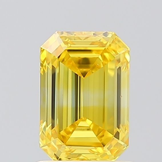 Loose Diamond - EMERALD 1.07ct Fancy Vivid Yellow VVS2 (1 of 1)