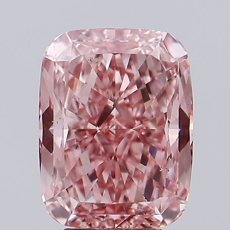 Loose Diamond - CUSHION MODIFIED 4.04ct Fancy Vivid Pink VS2: Loose Diamond - CUSHION MODIFIED 4.04ct Fancy Vivid Pink VS2 Source: This is a real non-mined Diamond that has been grown in a lab Shape: CUSHION MODIFIED Carats: 4.04 Color: Fancy Vivid Pink Certific
