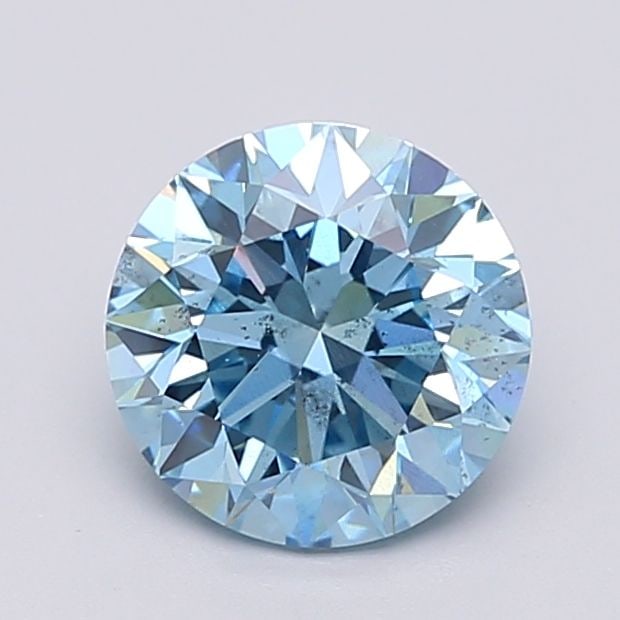 Loose Diamond - ROUND 2.01ct Fancy Vivid Blue SI1 (1 of 1)