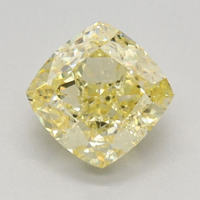 Loose Diamond - CUSHION MODIFIED 1.09ct Fancy Intense Yellow VS1: Loose Diamond - CUSHION MODIFIED 1.09ct Fancy Intense Yellow VS1 Source: This is a real non-mined Diamond that has been grown in a lab Shape: CUSHION MODIFIED Carats: 1.09 Color: Fancy Intense Yellow