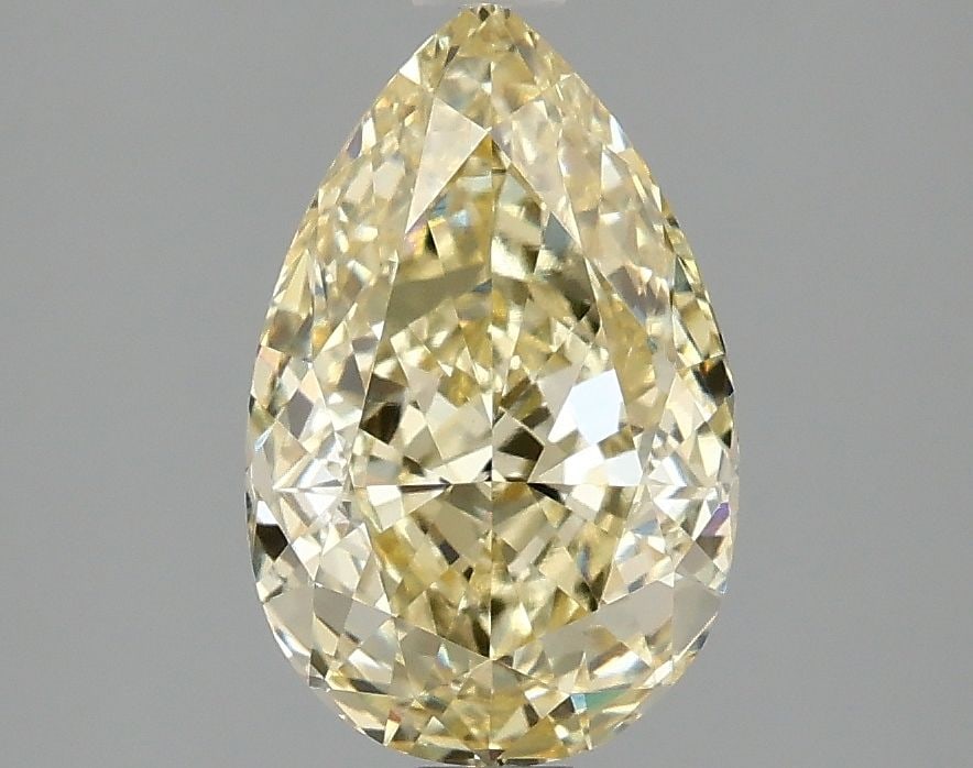Loose Diamond - PEAR 2.1ct Fancy Intense Yellow VVS2: Loose Diamond - PEAR 2.1ct Fancy Intense Yellow VVS2 Source: This is a real non-mined Diamond that has been grown in a lab Shape: PEAR Carats: 2.1 Color: Fancy Intense Yellow Certification: IGI Video: