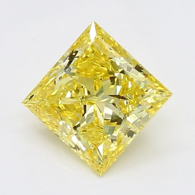 Loose Diamond - PRINCESS 0.71ct Fancy Vivid Yellow VS2: Loose Diamond - PRINCESS 0.71ct Fancy Vivid Yellow VS2 Source: This is a real non-mined Diamond that has been grown in a lab Shape: PRINCESS Carats: 0.71 Color: Fancy Vivid Yellow Certification: NONE