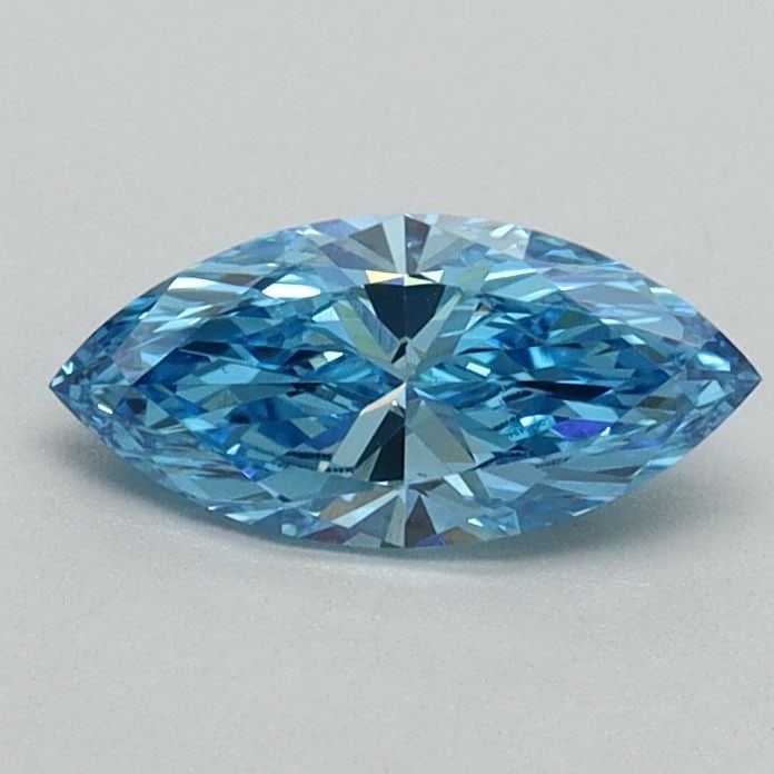 Loose Diamond - MARQUISE 0.5ct Fancy Vivid Blue VS1: Loose Diamond - MARQUISE 0.5ct Fancy Vivid Blue VS1 Source: This is a real non-mined Diamond that has been grown in a lab Shape: MARQUISE Carats: 0.5 Color: Fancy Vivid Blue Certification: IGI Video: