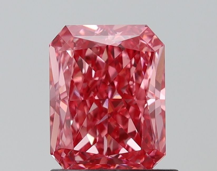 Loose Diamond - RADIANT 1.17ct Fancy Vivid Pink VS1: Loose Diamond - RADIANT 1.17ct Fancy Vivid Pink VS1 Source: This is a real non-mined Diamond that has been grown in a lab Shape: RADIANT Carats: 1.17 Color: Fancy Vivid Pink Certification: IGI Video: