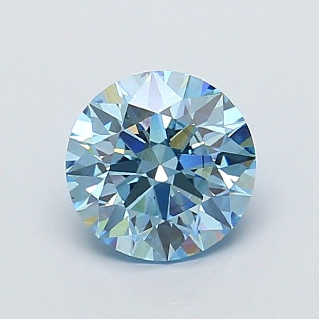 Ideal Loose Diamond - ROUND 1.51ct Fancy Vivid Blue VS2: Ideal Loose Diamond - ROUND 1.51ct Fancy Vivid Blue VS2 Source: This is a real non-mined Diamond that has been grown in a lab Shape: ROUND Carats: 1.51 Color: Fancy Vivid Blue Certification: IGI Video