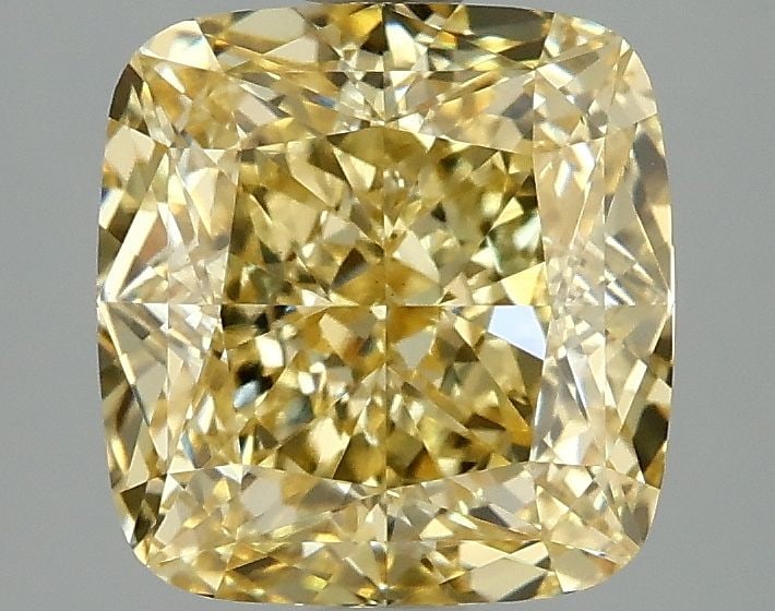 Loose Diamond - CUSHION MODIFIED 3.09ct Fancy Intense Yellow VS1: Loose Diamond - CUSHION MODIFIED 3.09ct Fancy Intense Yellow VS1 Source: This is a real non-mined Diamond that has been grown in a lab Shape: CUSHION MODIFIED Carats: 3.09 Color: Fancy Intense Yellow