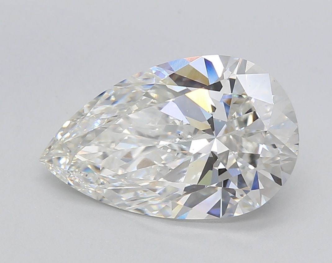 Loose Diamond - PEAR 2.89ct G VS2: Loose Diamond - PEAR 2.89ct G VS2 Source: This is a real non-mined Diamond that has been grown in a lab Shape: PEAR Carats: 2.89 Color: G Clarity: VS2 Certification: IGI Video: