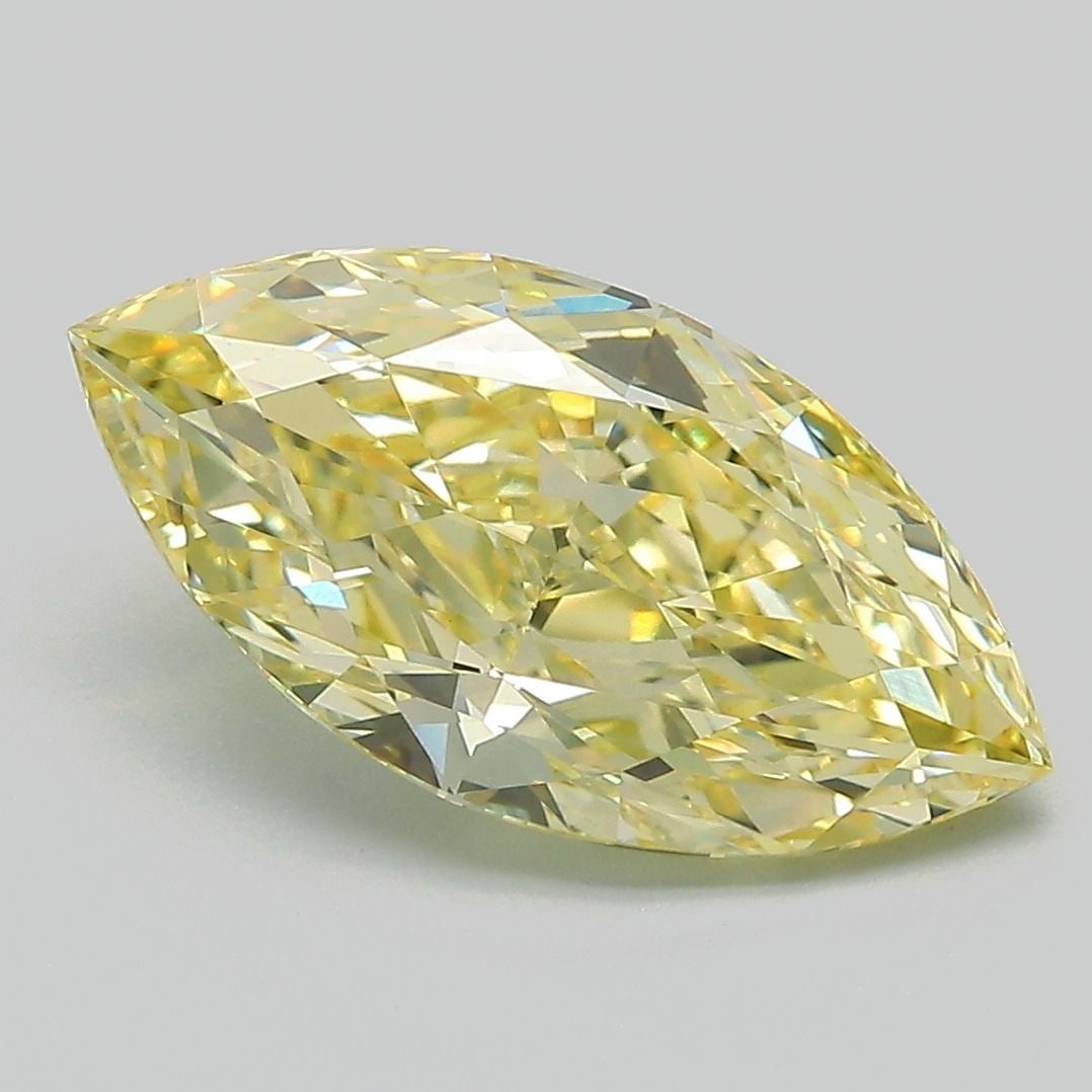Loose Diamond - MARQUISE 3.12ct Fancy Intense Yellow VVS2: Loose Diamond - MARQUISE 3.12ct Fancy Intense Yellow VVS2 Source: This is a real non-mined Diamond that has been grown in a lab Shape: MARQUISE Carats: 3.12 Color: Fancy Intense Yellow Certification: