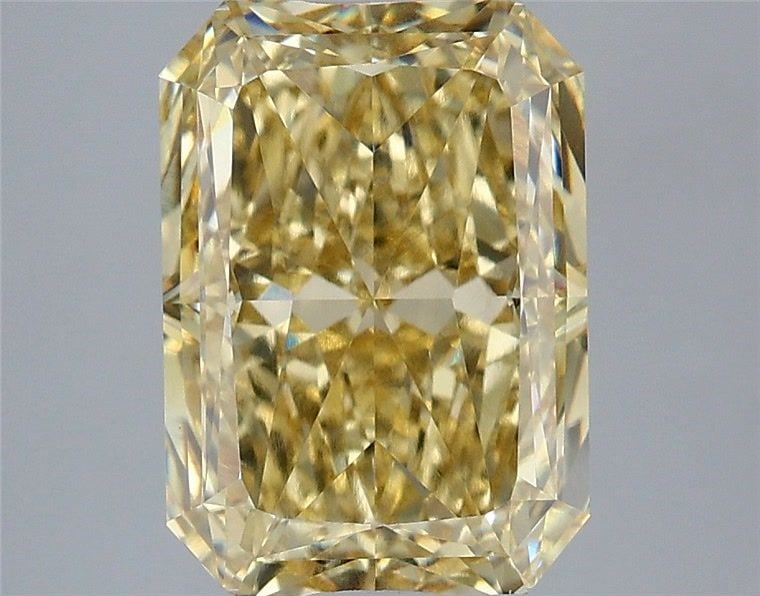 Loose Diamond - RADIANT 4.04ct Fancy Intense Yellow VVS2: Loose Diamond - RADIANT 4.04ct Fancy Intense Yellow VVS2 Source: This is a real non-mined Diamond that has been grown in a lab Shape: RADIANT Carats: 4.04 Color: Fancy Intense Yellow Certification: IG