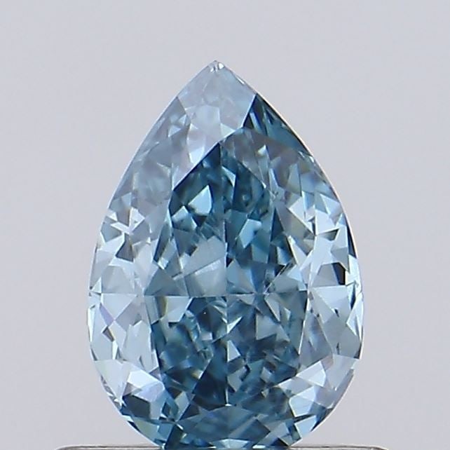 Loose Diamond - PEAR 0.56ct Fancy Vivid Blue VVS2: Loose Diamond - PEAR 0.56ct Fancy Vivid Blue VVS2 Source: This is a real non-mined Diamond that has been grown in a lab Shape: PEAR Carats: 0.56 Color: Fancy Vivid Blue Certification: IGI Video: