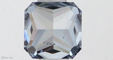 Loose Diamond - SQUARE RADIANT 0.51ct Fancy Vivid Blue SI2 (1 of 1)