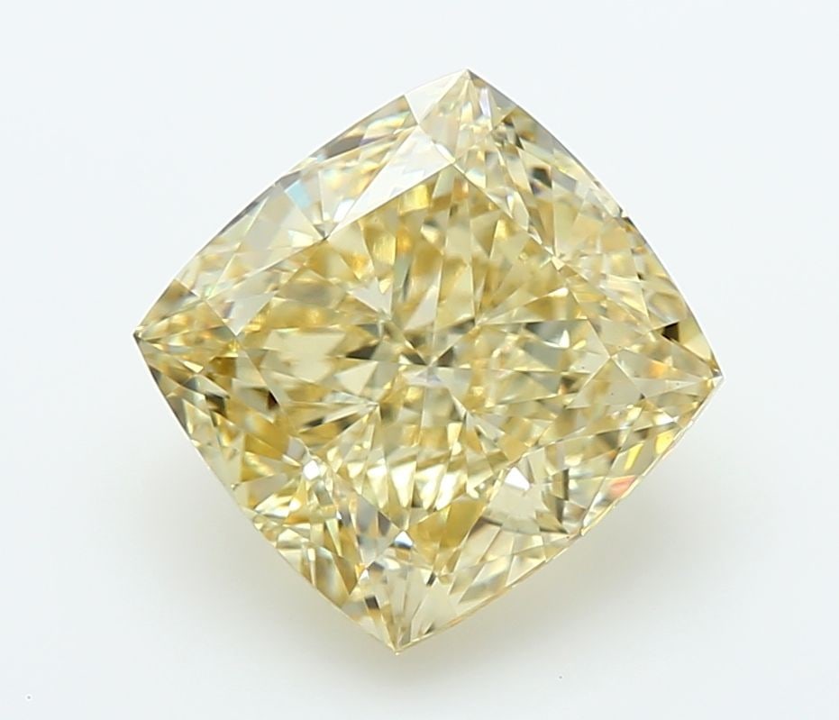 Loose Diamond - CUSHION MODIFIED 3.75ct Fancy Yellow VVS2: Loose Diamond - CUSHION MODIFIED 3.75ct Fancy Yellow VVS2 Source: This is a real non-mined Diamond that has been grown in a lab Shape: CUSHION MODIFIED Carats: 3.75 Color: Fancy Yellow Certification: