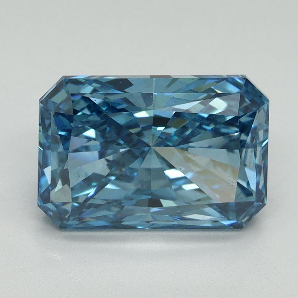 Loose Diamond - RADIANT 3.09ct Fancy Vivid Blue VS1: Loose Diamond - RADIANT 3.09ct Fancy Vivid Blue VS1 Source: This is a real non-mined Diamond that has been grown in a lab Shape: RADIANT Carats: 3.09 Color: Fancy Vivid Blue Certification: IGI