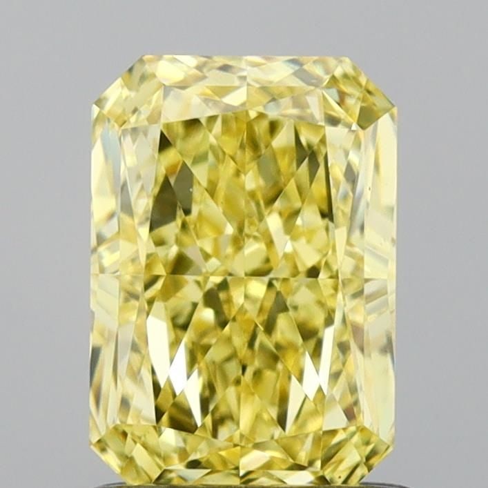 Loose Diamond - RADIANT 1.11ct Fancy Intense Yellow VVS2: Loose Diamond - RADIANT 1.11ct Fancy Intense Yellow VVS2 Source: This is a real non-mined Diamond that has been grown in a lab Shape: RADIANT Carats: 1.11 Color: Fancy Intense Yellow Certification: