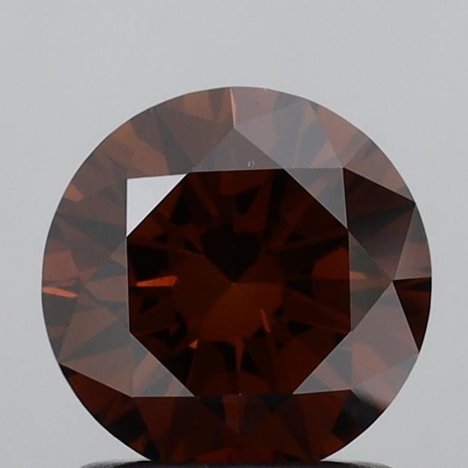 Loose Diamond - ROUND 1.16ct Fancy Deep Orangey Brown VS1: Loose Diamond - ROUND 1.16ct Fancy Deep Orangey Brown VS1 Source: This is a real non-mined Diamond that has been grown in a lab Shape: ROUND Carats: 1.16 Color: Fancy Deep Orangey Brown Certification: