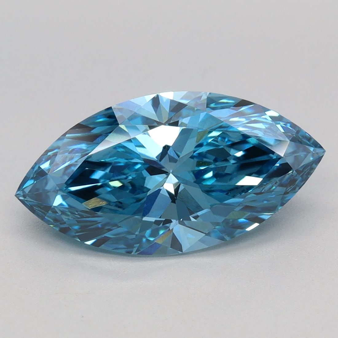 Loose Diamond - MARQUISE 2.06ct Fancy Vivid Blue VVS2: Loose Diamond - MARQUISE 2.06ct Fancy Vivid Blue VVS2 Source: This is a real non-mined Diamond that has been grown in a lab Shape: MARQUISE Carats: 2.06 Color: Fancy Vivid Blue Certification: IGI Vide