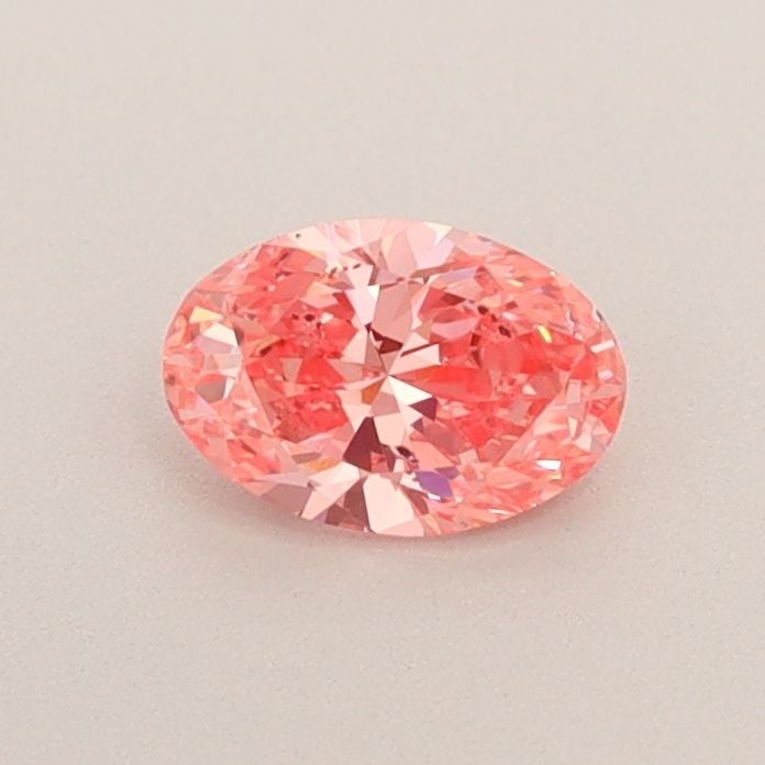 Loose Diamond - OVAL 0.42ct Fancy Vivid Pink SI1: Loose Diamond - OVAL 0.42ct Fancy Vivid Pink SI1 Source: This is a real non-mined Diamond that has been grown in a lab Shape: OVAL Carats: 0.42 Color: Fancy Vivid Pink Certification: IGI Video: