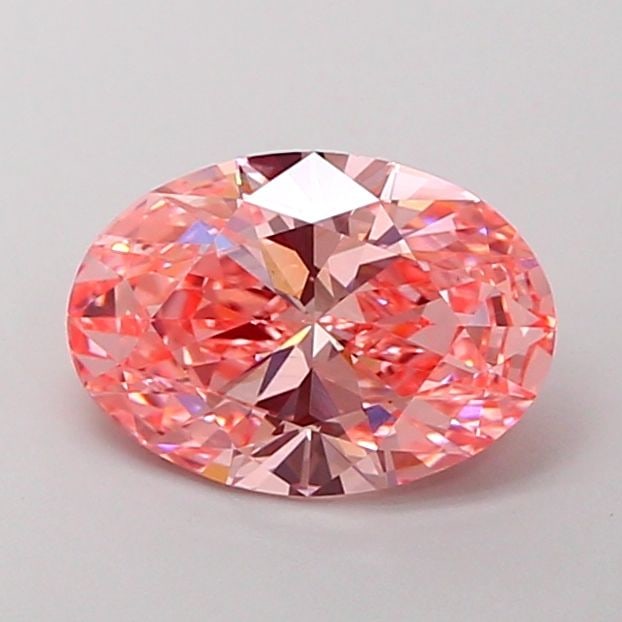 Loose Diamond - OVAL 2.04ct Fancy Vivid Pink VS1: Loose Diamond - OVAL 2.04ct Fancy Vivid Pink VS1 Source: This is a real non-mined Diamond that has been grown in a lab Shape: OVAL Carats: 2.04 Color: Fancy Vivid Pink Certification: IGI Video:
