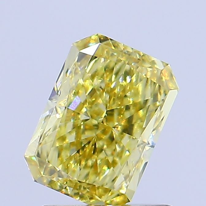 Loose Diamond - RADIANT 1.11ct Fancy Vivid Yellow VS1: Loose Diamond - RADIANT 1.11ct Fancy Vivid Yellow VS1 Source: This is a real non-mined Diamond that has been grown in a lab Shape: RADIANT Carats: 1.11 Color: Fancy Vivid Yellow Certification: IGI