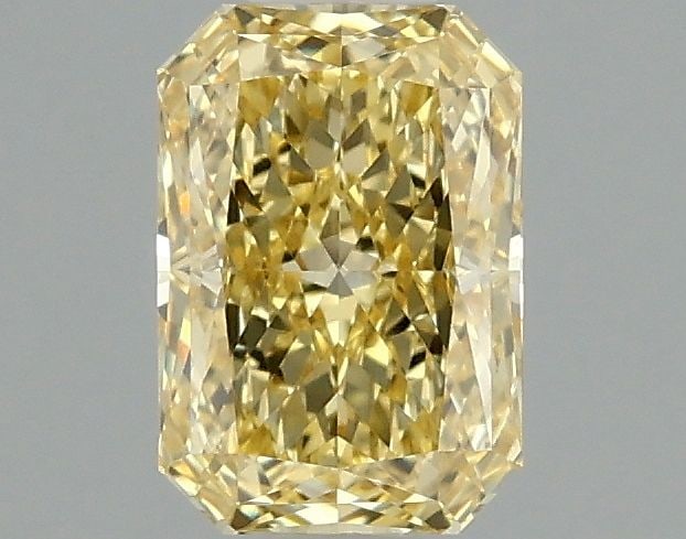 Loose Diamond - RADIANT 1.09ct Fancy Intense Yellow VVS2: Loose Diamond - RADIANT 1.09ct Fancy Intense Yellow VVS2 Source: This is a real non-mined Diamond that has been grown in a lab Shape: RADIANT Carats: 1.09 Color: Fancy Intense Yellow Certification: IG