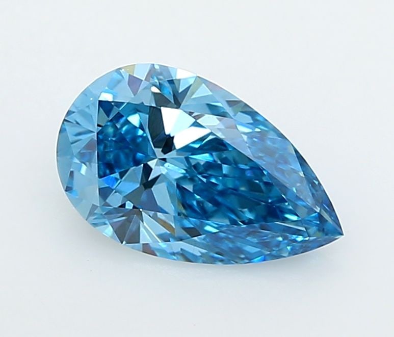 Loose Diamond - PEAR 1.52ct Fancy Vivid Blue VVS2: Loose Diamond - PEAR 1.52ct Fancy Vivid Blue VVS2 Source: This is a real non-mined Diamond that has been grown in a lab Shape: PEAR Carats: 1.52 Color: Fancy Vivid Blue Certification: IGI Video: