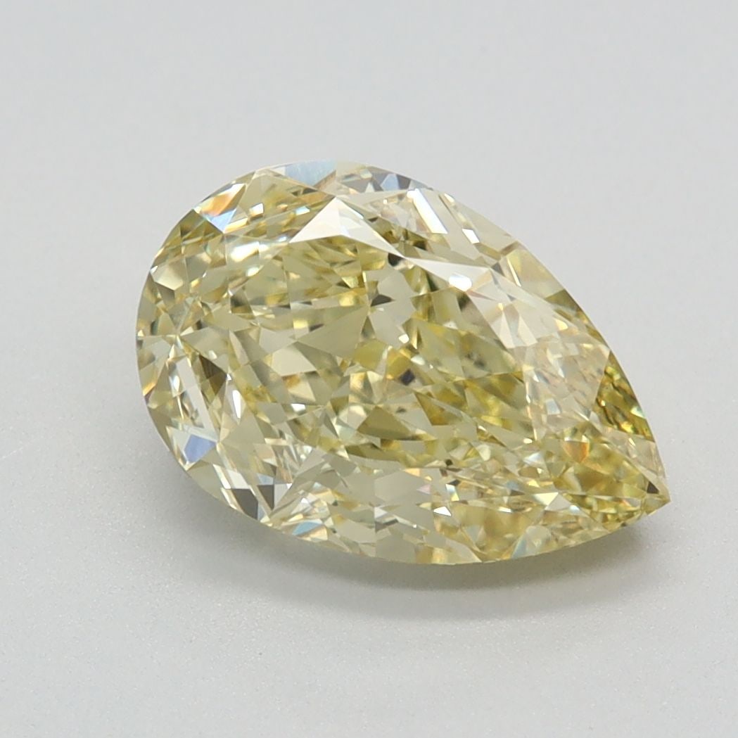 Loose Diamond - PEAR 2.36ct Fancy Yellow VS1: Loose Diamond - PEAR 2.36ct Fancy Yellow VS1 Source: This is a real non-mined Diamond that has been grown in a lab Shape: PEAR Carats: 2.36 Color: Fancy Yellow Certification: IGI Video: Video Link 