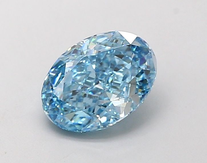 Loose Diamond - OVAL 1.15ct Fancy Vivid Blue VVS1: Loose Diamond - OVAL 1.15ct Fancy Vivid Blue VVS1 Source: This is a real non-mined Diamond that has been grown in a lab Shape: OVAL Carats: 1.15 Color: Fancy Vivid Blue Certification: IGI Video: