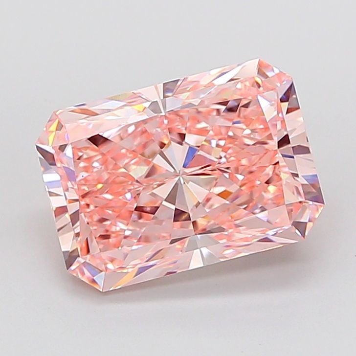 Loose Diamond - RADIANT 5.54ct Fancy Intense Pink VS1: Loose Diamond - RADIANT 5.54ct Fancy Intense Pink VS1 Source: This is a real non-mined Diamond that has been grown in a lab Shape: RADIANT Carats: 5.54 Color: Fancy Intense Pink Certification: IGI Vid