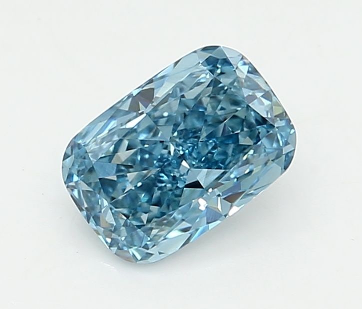 Loose Diamond - CUSHION MODIFIED 1.02ct Fancy Vivid Blue VS1: Loose Diamond - CUSHION MODIFIED 1.02ct Fancy Vivid Blue VS1 Source: This is a real non-mined Diamond that has been grown in a lab Shape: CUSHION MODIFIED Carats: 1.02 Color: Fancy Vivid Blue Certific