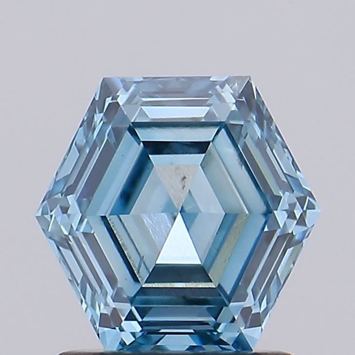 Loose Diamond - HEXAGONAL 1.4ct Fancy Intense Blue SI1: Loose Diamond - HEXAGONAL 1.4ct Fancy Intense Blue SI1 Source: This is a real non-mined Diamond that has been grown in a lab Shape: HEXAGONAL Carats: 1.4 Color: Fancy Intense Blue Certification: IGI V