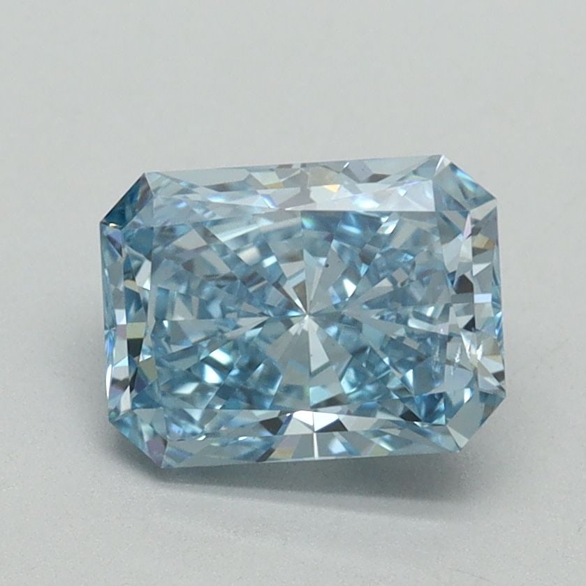 Loose Diamond - RADIANT 1.33ct Fancy Vivid Blue SI1: Loose Diamond - RADIANT 1.33ct Fancy Vivid Blue SI1 Source: This is a real non-mined Diamond that has been grown in a lab Shape: RADIANT Carats: 1.33 Color: Fancy Vivid Blue Certification: IGI