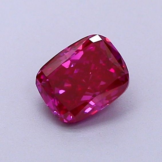 Loose Diamond - CUSHION BRILLIANT 0.62ct Fancy Vivid Purple Pink VS2: Loose Diamond - CUSHION BRILLIANT 0.62ct Fancy Vivid Purple Pink VS2 Source: This is a real non-mined Diamond that has been grown in a lab Shape: CUSHION BRILLIANT Carats: 0.62 Color: Fancy Vivid Purp
