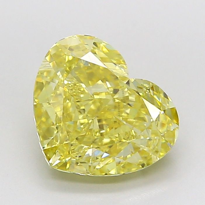 Loose Diamond - HEART 3.24ct Fancy Intense Yellow VS1: Loose Diamond - HEART 3.24ct Fancy Intense Yellow VS1 Source: This is a real non-mined Diamond that has been grown in a lab Shape: HEART Carats: 3.24 Color: Fancy Intense Yellow Certification: IGI Vid