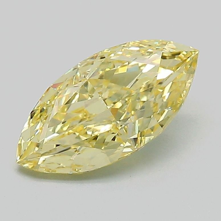 Loose Diamond - MARQUISE 1.3ct Fancy Intense Yellow VVS2: Loose Diamond - MARQUISE 1.3ct Fancy Intense Yellow VVS2 Source: This is a real non-mined Diamond that has been grown in a lab Shape: MARQUISE Carats: 1.3 Color: Fancy Intense Yellow Certification: IG