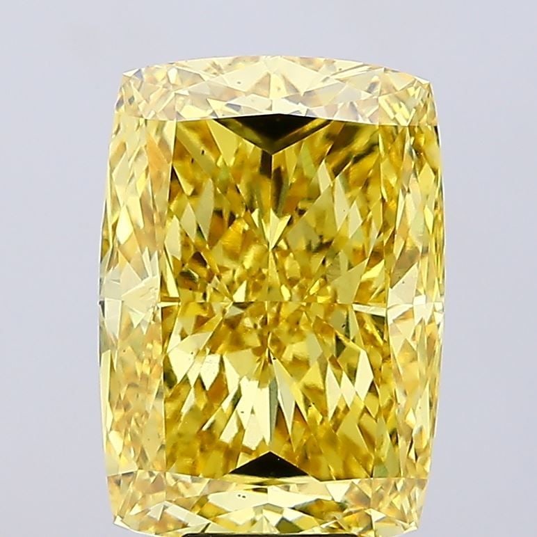 Loose Diamond - CUSHION MODIFIED 11.52ct Fancy Vivid Yellow VS2: Loose Diamond - CUSHION MODIFIED 11.52ct Fancy Vivid Yellow VS2 Source: This is a real non-mined Diamond that has been grown in a lab Shape: CUSHION MODIFIED Carats: 11.52 Color: Fancy Vivid Yellow Ce