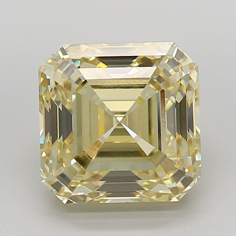 Loose Diamond - SQUARE EMERALD 5.44ct Fancy Intense Yellow VVS2: Loose Diamond - SQUARE EMERALD 5.44ct Fancy Intense Yellow VVS2 Source: This is a real non-mined Diamond that has been grown in a lab Shape: SQUARE EMERALD Carats: 5.44 Color: Fancy Intense Yellow Cer