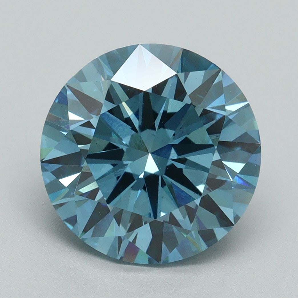 Ideal Loose Diamond - ROUND 4.01ct Fancy Vivid Blue VS1: Ideal Loose Diamond - ROUND 4.01ct Fancy Vivid Blue VS1 Source: This is a real non-mined Diamond that has been grown in a lab Shape: ROUND Carats: 4.01 Color: Fancy Vivid Blue Certification: IGI Video