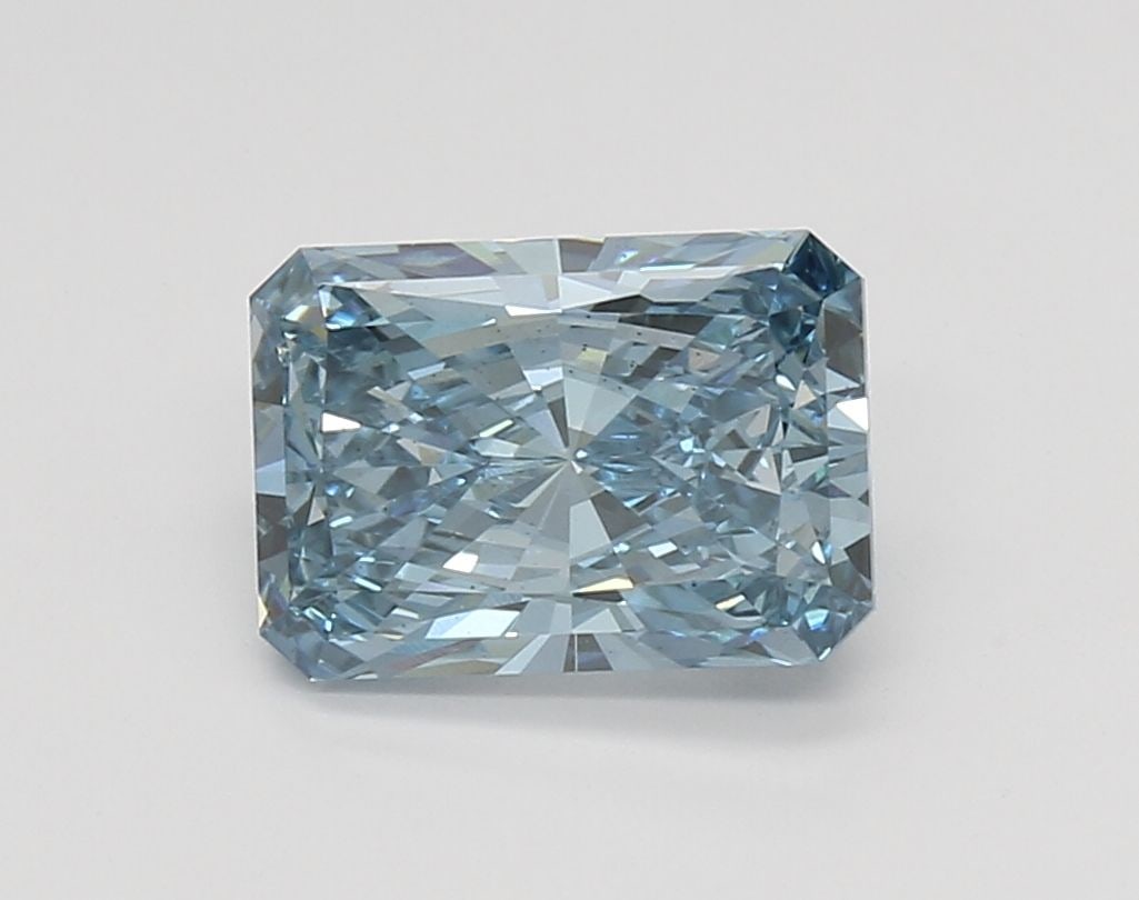 Loose Diamond - RADIANT 2.36ct Fancy Vivid Blue VS2: Loose Diamond - RADIANT 2.36ct Fancy Vivid Blue VS2 Source: This is a real non-mined Diamond that has been grown in a lab Shape: RADIANT Carats: 2.36 Color: Fancy Vivid Blue Certification: IGI