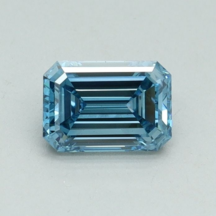 Loose Diamond - EMERALD 0.56ct Fancy Vivid Blue VVS2: Loose Diamond - EMERALD 0.56ct Fancy Vivid Blue VVS2 Source: This is a real non-mined Diamond that has been grown in a lab Shape: EMERALD Carats: 0.56 Color: Fancy Vivid Blue Certification: IGI Video: