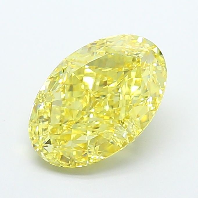 Loose Diamond - OVAL 5.11ct Fancy Intense Yellow VVS2: Loose Diamond - OVAL 5.11ct Fancy Intense Yellow VVS2 Source: This is a real non-mined Diamond that has been grown in a lab Shape: OVAL Carats: 5.11 Color: Fancy Intense Yellow Certification: IGI